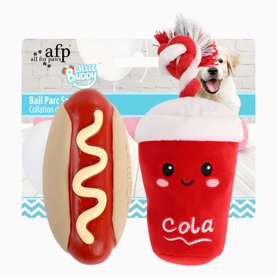 Игрушка для собак AFP Little Buddy Хот-дог c колой  18 см